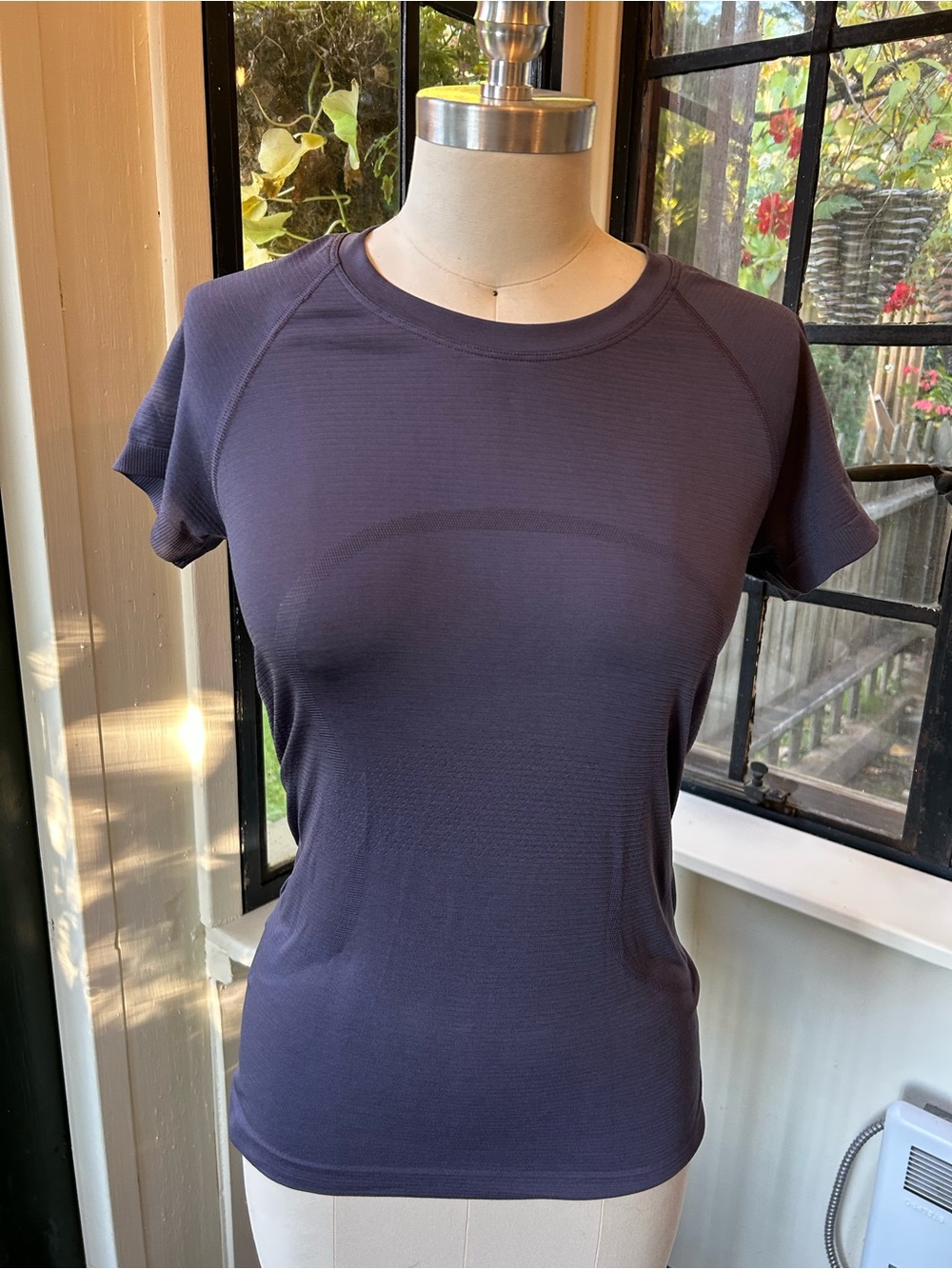 lululemon athletica Short-Sleeve Swifty Tech Crewneck Top in Deep Plum